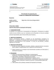 Formulario Taller Descripcion Evaluacion Puestos 2012 - Cursos de ...