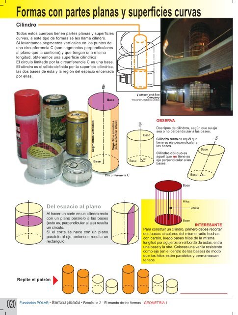 Formas con todas sus caras planas - Ciencia en la Escuela