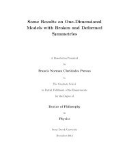 Some Results on One-Dimensional Models with ... - Graduate Physics
