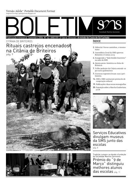 Boletim da Sociedade Martins Sarmento - Setembro 2006 - Casa de ...