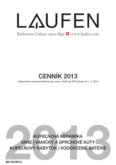 KatalÃ³g Laufen 2013 - Kupelnasnov.sk