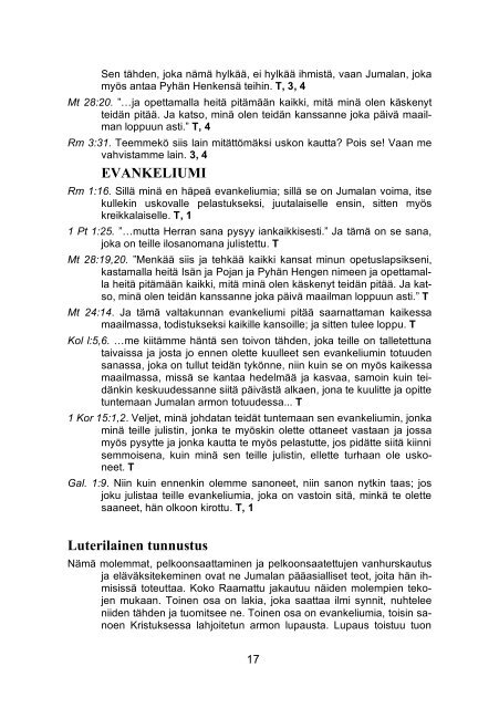 Lue kirja pdf-muodossa - Suomen Tunnustuksellinen Luterilainen ...