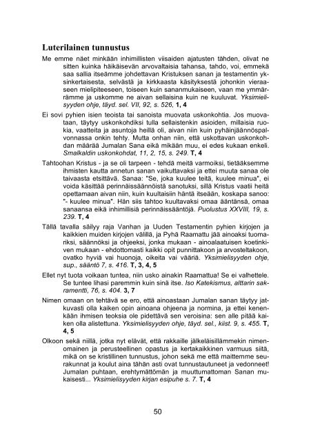 Lue kirja pdf-muodossa - Suomen Tunnustuksellinen Luterilainen ...