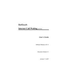 Bellsouth Internet Call Waiting service