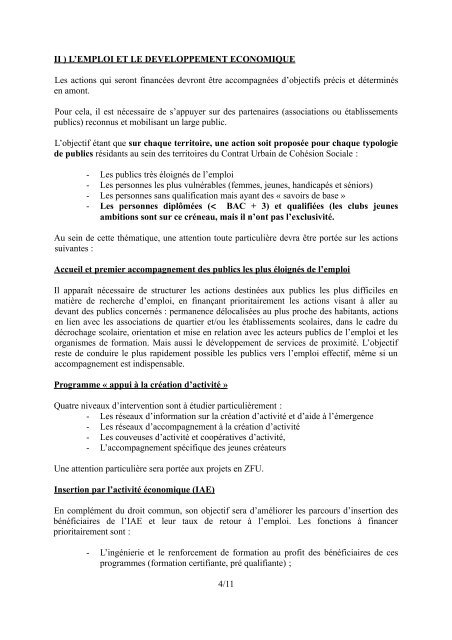 CONTRAT URBAIN DE COHESION SOCIALE - Istres