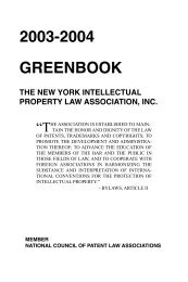 GreenBook 2003-04 May 20.indd - NYIPLA