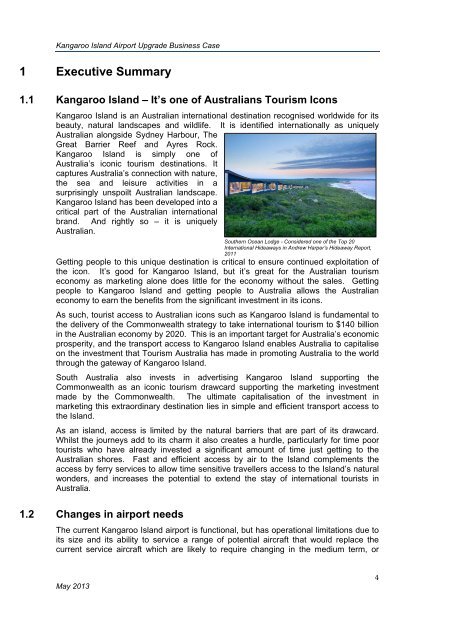 Kingscote Airport Business Case - Kangaroo Island Council - SA ...