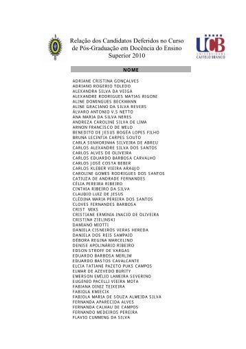 DocÃªncia do Ensino Superior