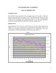 2007 - The Jamaican Sugar Industry