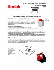 Encad T-200 Technical Bulletin 1 - Kodak