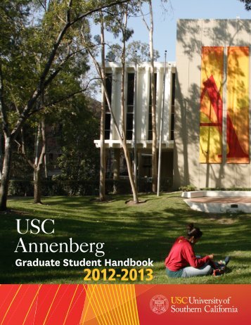 Graduate Student Handbook 12/13 - USC Student Affairs ...