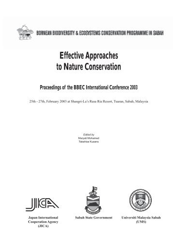 Effective Approaches to Nature Conservation - Bornean Biodiversity ...