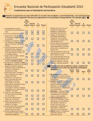 Encuesta Nacional de ParticipaciÃ³n Estudiantil 2010 - NSSE