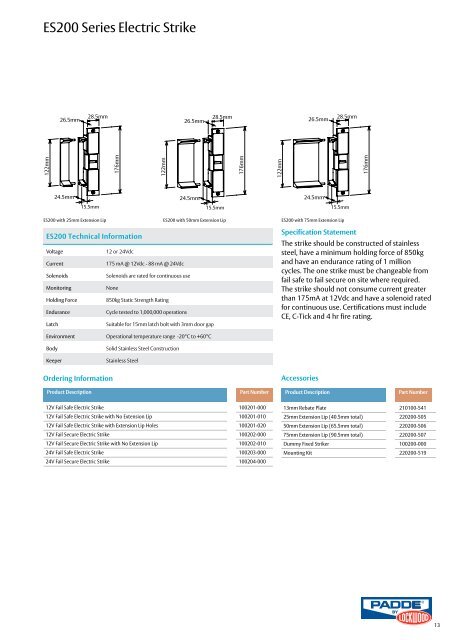 Electric Strikes - Seymour Locksmiths