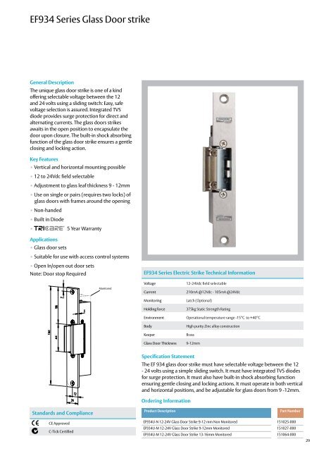 Electric Strikes - Seymour Locksmiths