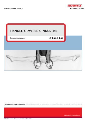 HANDEL, GEWERBE & INDUSTRIE - Soehnle Professional