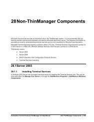 Non-ThinManager Components
