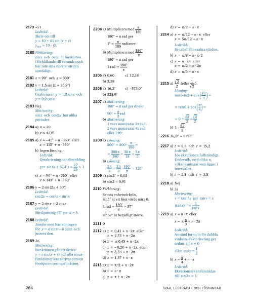 Kurvan y = a sin x + b cos x