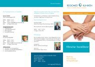 Flyer Sozialdienst - Regiomed Kliniken