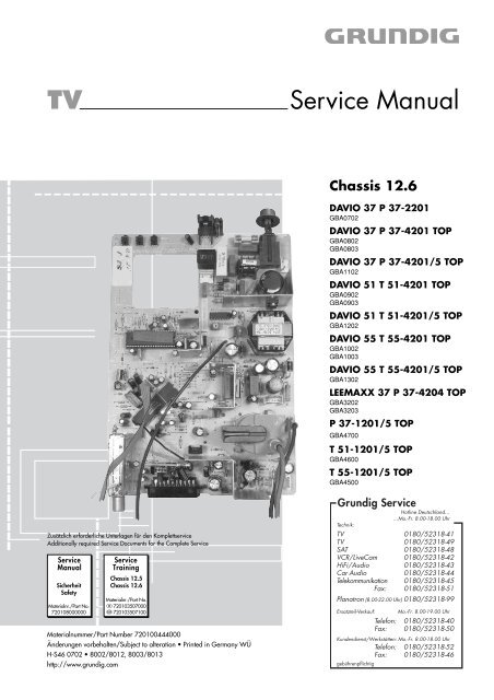 TV Service Manual - ePanorama.net