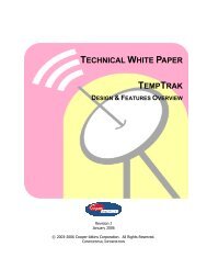 TECHNICAL WHITE PAPER TEMPTRAK - MGK