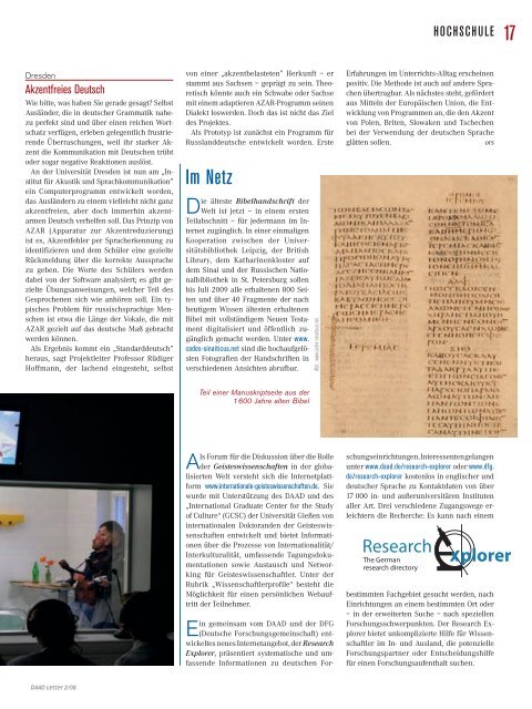 Letter - DAAD-magazin