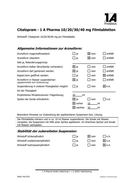 60 mg citalopram