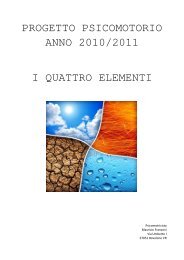 progetto psicomotorio anno 2010/2011 i quattro elementi