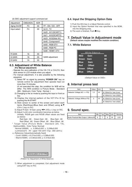 LCD TV SERVICE MANUAL - Sharatronica