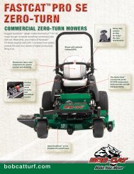 Download Spec Sheet - BOB-CAT Commercial Mowers