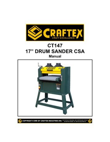 CT147 - 17" Drum Sander - Busy Bee Tools