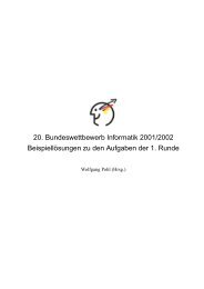 20. Bundeswettbewerb Informatik 2001/2002 BeispiellÂ¨osungen zu ...