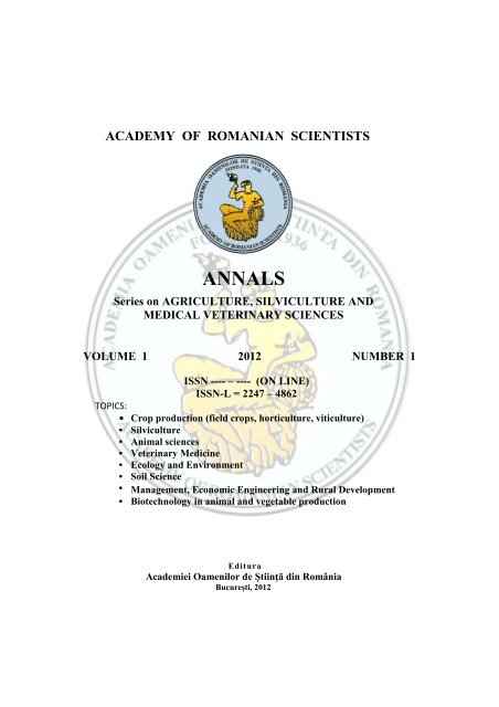 ANNALS - Academia Oamenilor de Stiinta din Romania