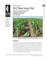 2012 Three Sisters Trial - Kerr Center