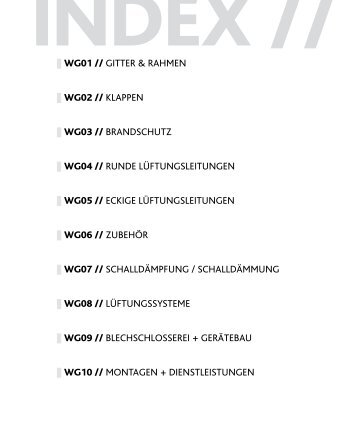WG01 // Gitter & rahmen WG02 // Klappen WG03 ... - Aumayr GmbH