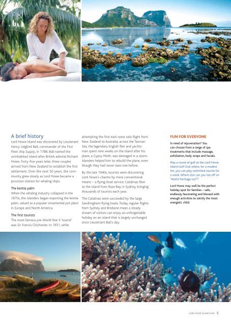 Lord Howe Island NSW - Sydney's official guide to events ...