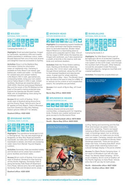 Visitor Guide NSW National Parks 2011 - Hke Sydney