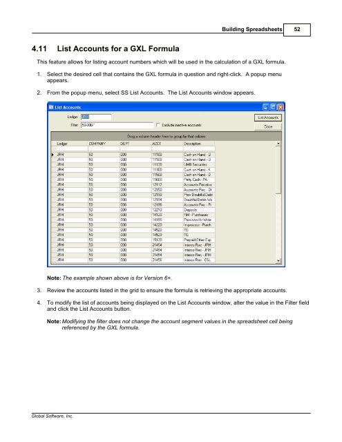 Spreadsheet Server for use with BPCS - Global Software, Inc.