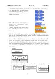 Prüfungsvorbereitung Scratch Aufgaben - gxy.ch