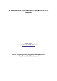 paper CVS - Colloquium Vervoersplanologisch Speurwerk
