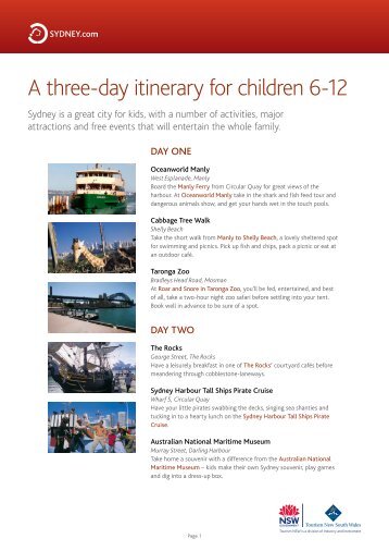 Download this itinerary - Sydney