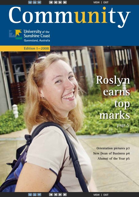 Edition 1, 2008 (PDF 1.5MB) - University of the Sunshine Coast