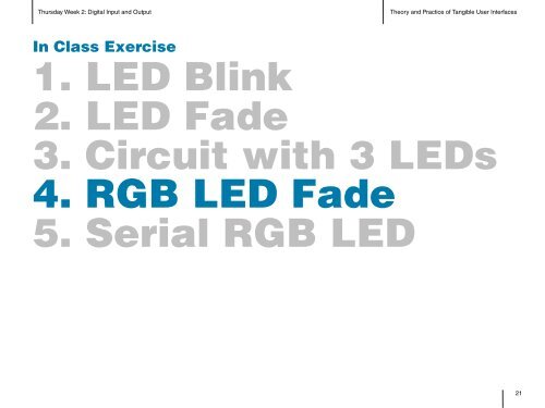 Digital Input and Output - Courses