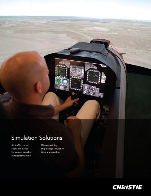 Simulation Solutions Brochure - Christie Digital Systems