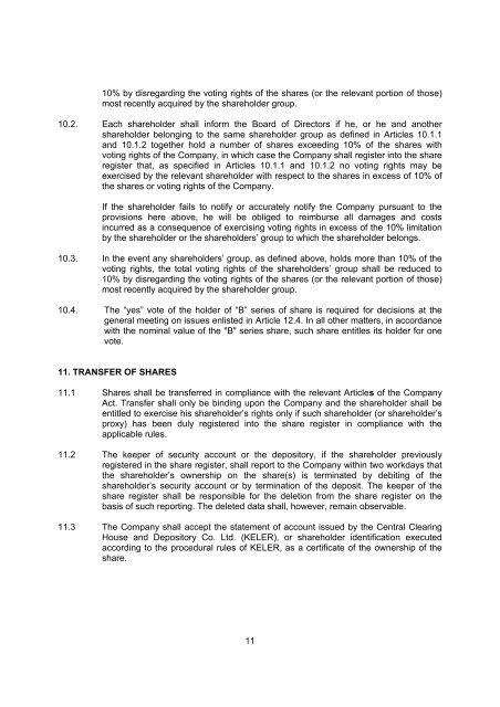 MOL Plc. was founded under the Act No. VI of 1988 as amended ...