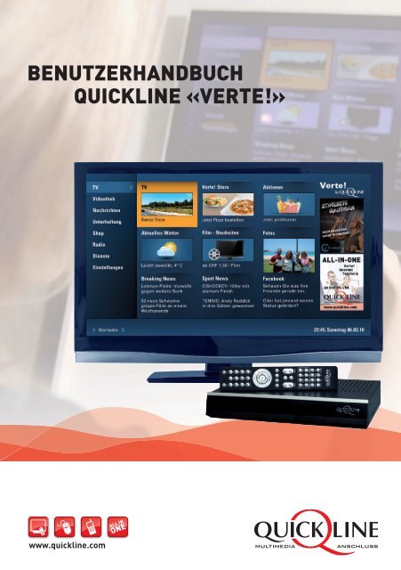 Benutzerhandbuch Quickline «verte!» - Flimscom