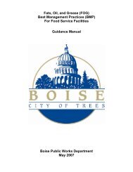 Commercial FOG Guidebook - Public Works - the City of Boise