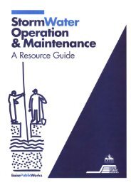 Stormwater O&M Resource Guide - Public Works - the City of Boise