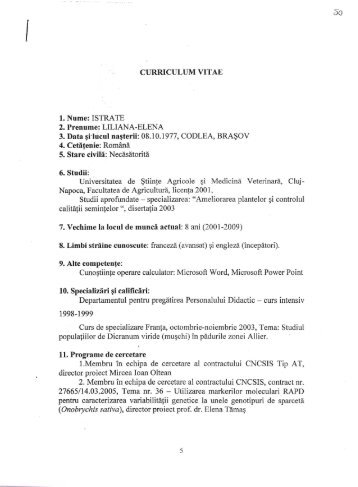 2. Prenume: LILIANA-ELENA 3. Data Â§H~cul naÂ§terii: 08.10.1977 ...