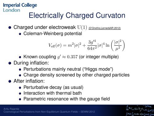 Cosmological Perturbations from Non-Equilibrium Quantum Fields